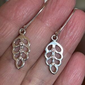 Pandora Sterling Silver & CZ Earrings